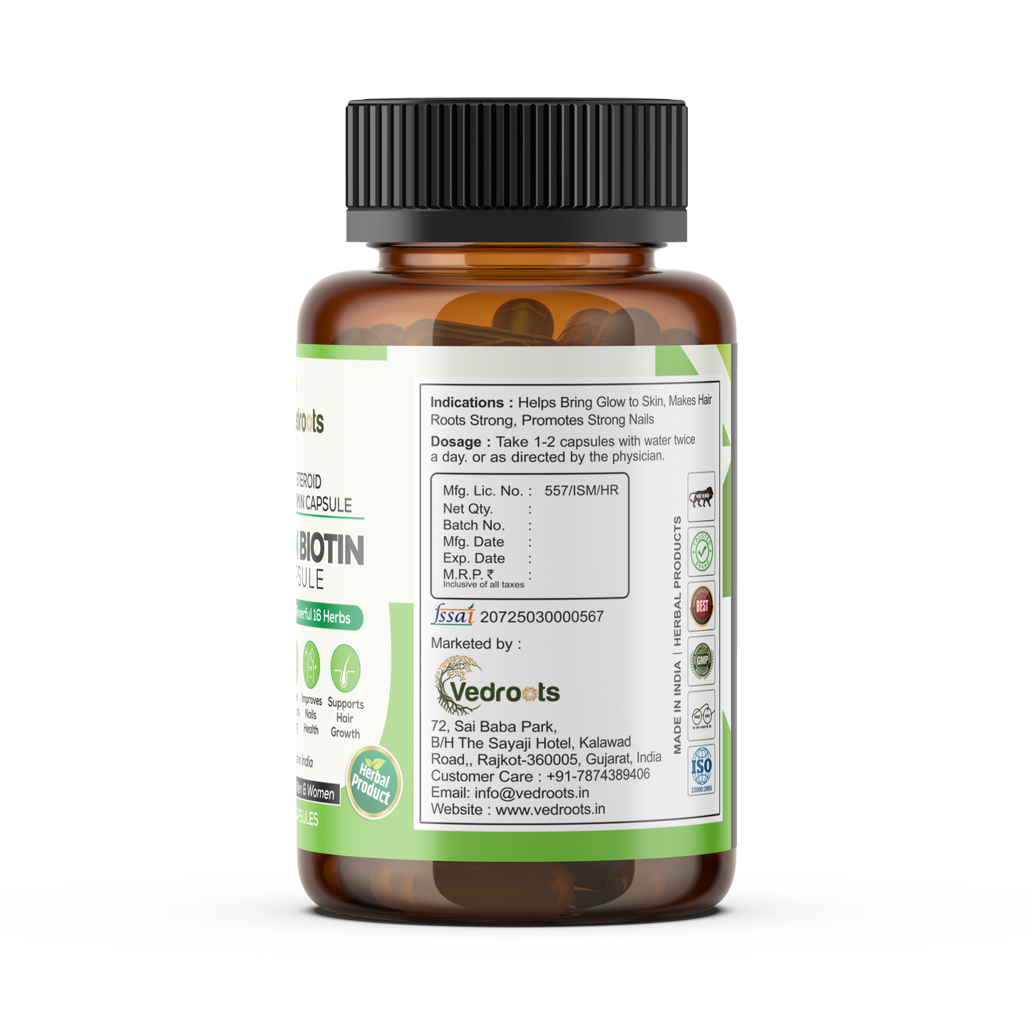 🟢 Green Biotin Capsule