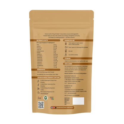 Ashwagandha (Withania Somnifera) - Natural Stress Relief & Immunity Booster