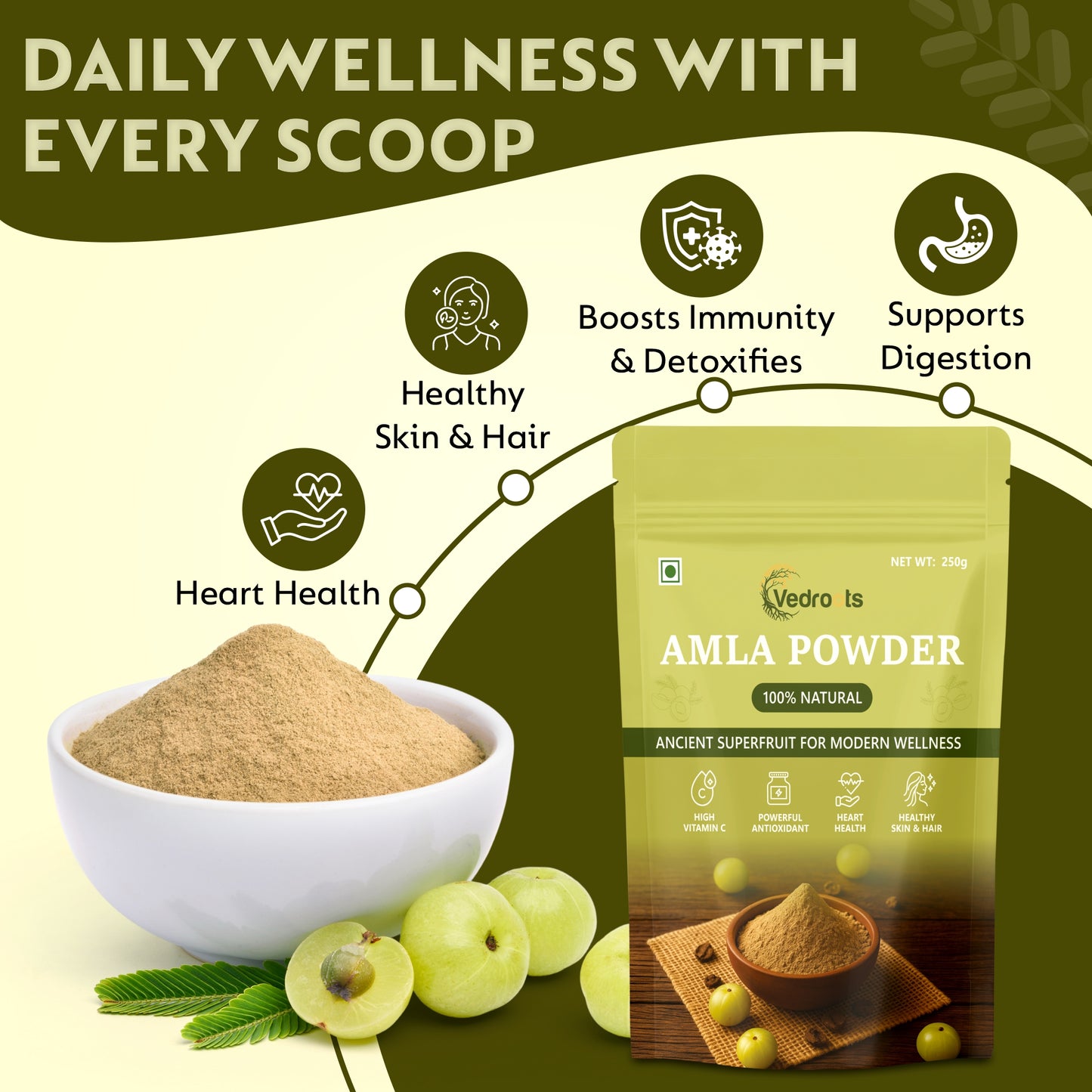 Amla Powder – Natural Source of Vitamin C & Antioxidant Support