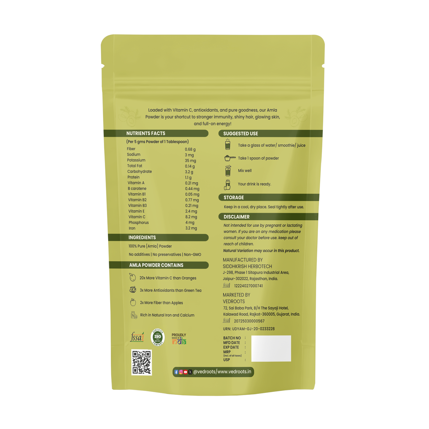 Amla Powder – Natural Source of Vitamin C & Antioxidant Support