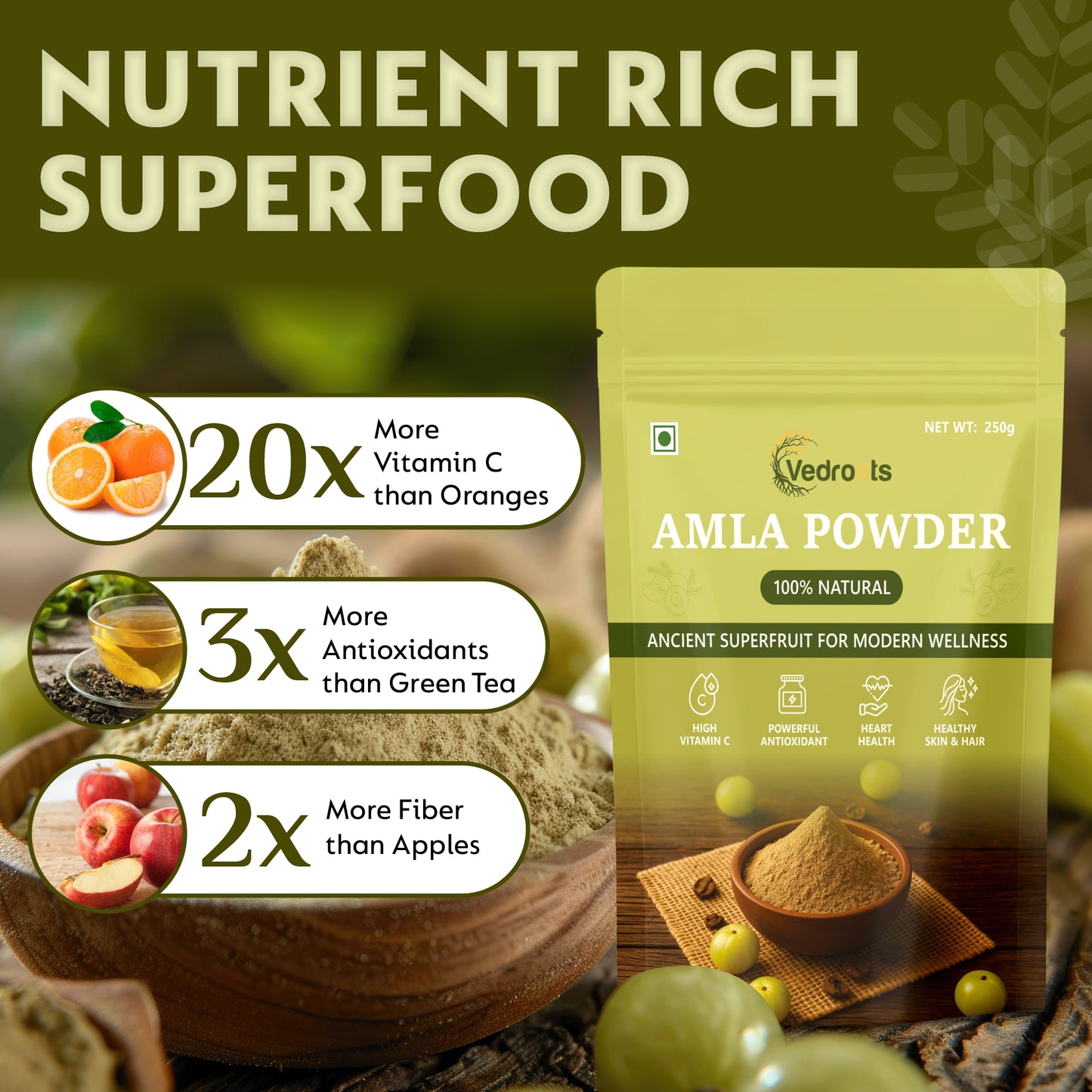 Amla Powder – Natural Source of Vitamin C & Antioxidant Support