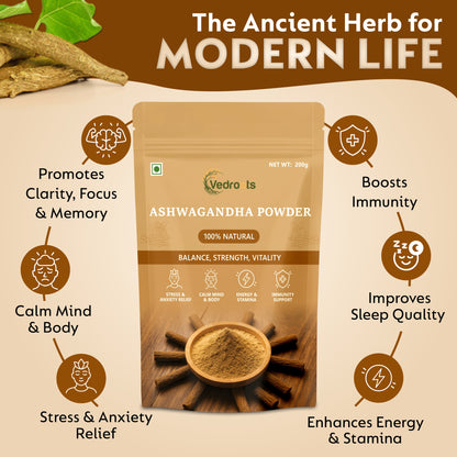 Ashwagandha (Withania Somnifera) - Natural Stress Relief & Immunity Booster