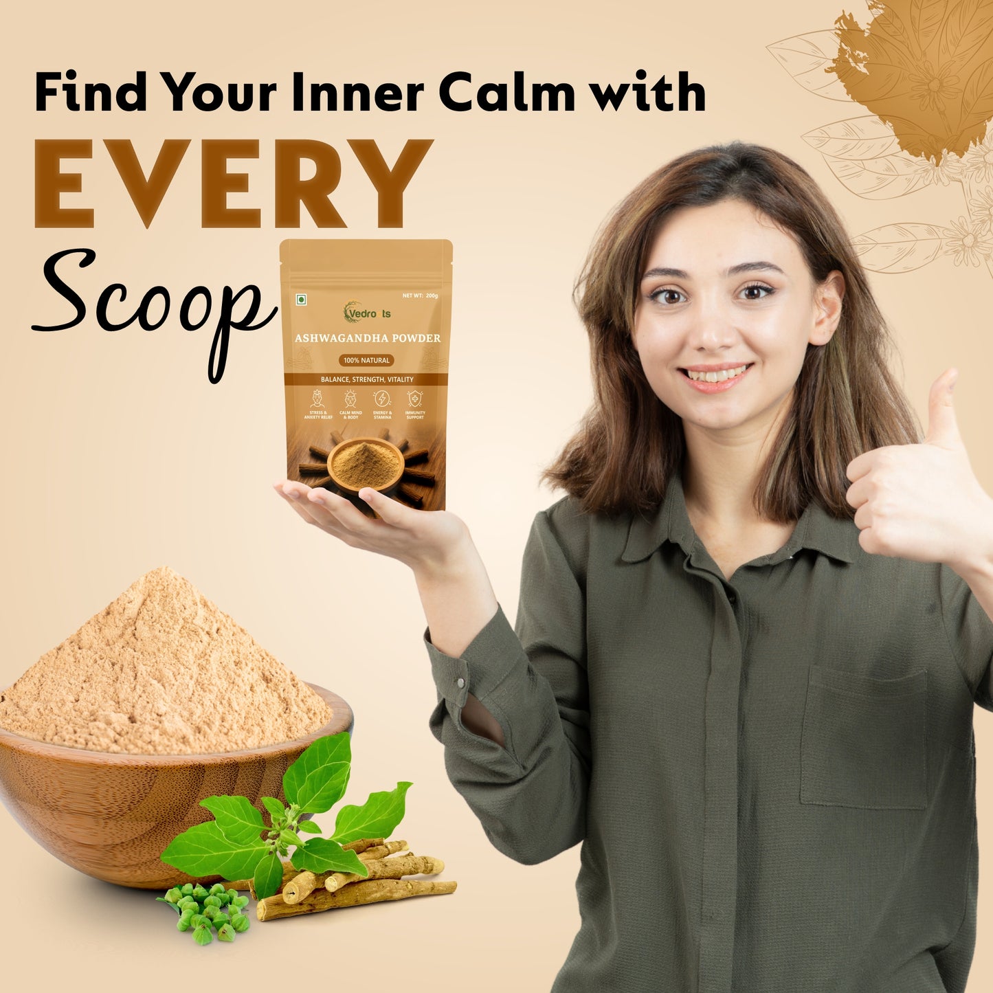 Ashwagandha (Withania Somnifera) - Natural Stress Relief & Immunity Booster