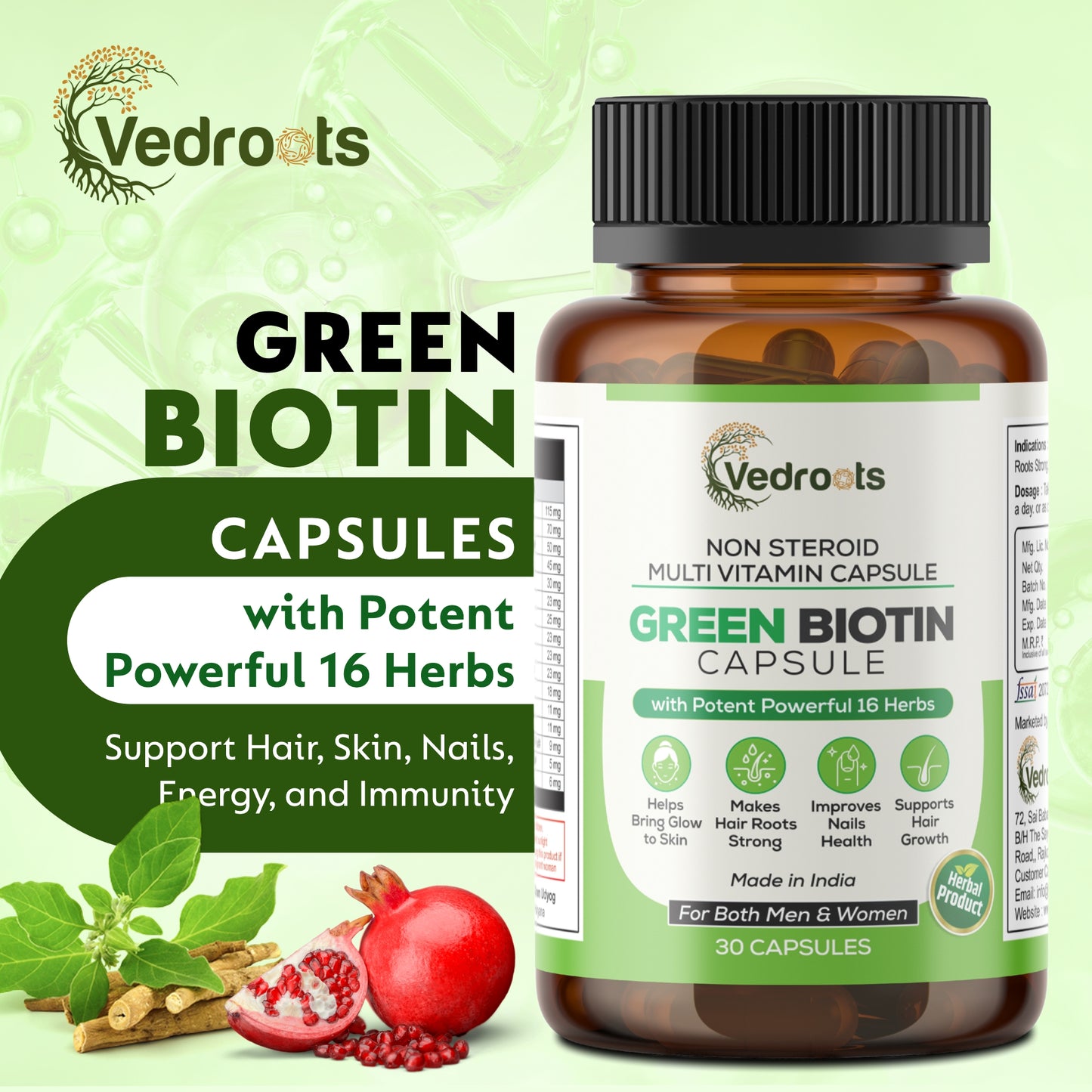 🟢 Green Biotin Capsule