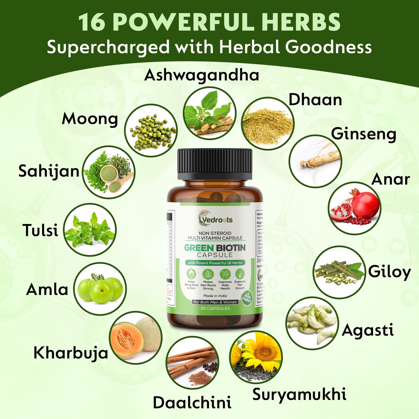🟢 Green Biotin Capsule