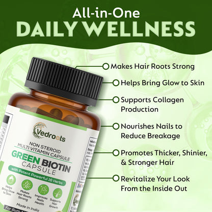 🟢 Green Biotin Capsule
